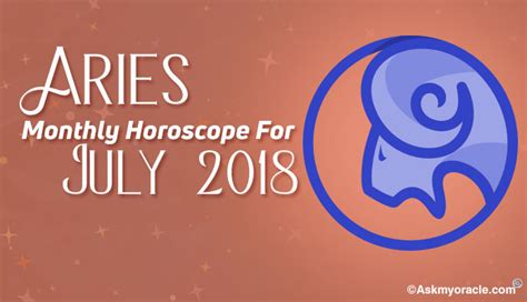 Aries July Horoscope Predictions July Aries Monthly Horoscope