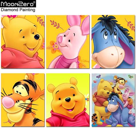 Winnie Pooh 5D Diy Diamond Mosaic Diamond Painting Cross Stitch Kit