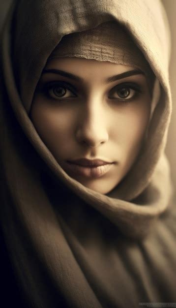 Premium Ai Image Muslim Girl Portrait