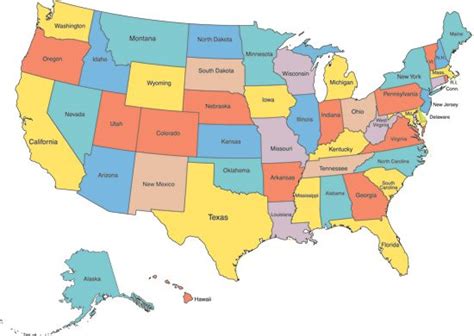 United States Map Clear