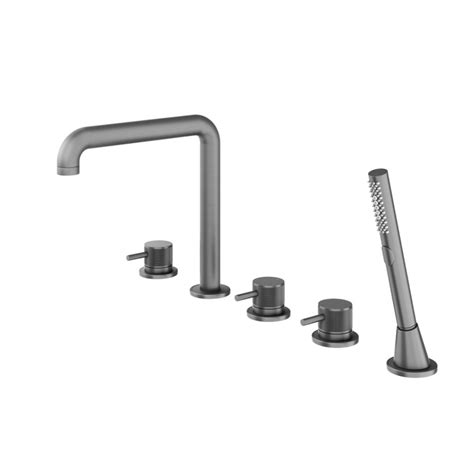 Abacus Iso Pro Anthracite 5 Tap Hole Bath Shower Mixer Sanctuary