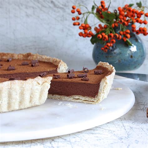 Chocolate Tart Gluten Free Simple Dark Decadent Delicious