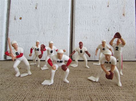 8 Baseball Figures Set Oftoy Baseball Team Figures Un Marked Etsy