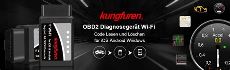 Kungfuren Obd Scanner Diagnostico Wifi Obdii Wlan Per Ios Iphone