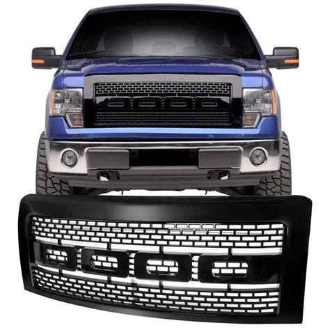 Grille Compatible With 2009 2014 Ford F150 Raptor Style Front Bumper