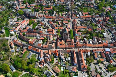 Luftaufnahme Osterburg Altmark Stadtansicht Vom Innenstadtbereich