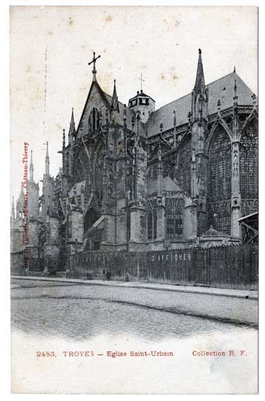 Troyes Troyes Eglise Saint Urbain Carte Postale Ancienne Et Vue D