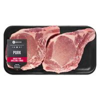 Bone In Thick Cut Ribeye Pork Chops Pound Per Package Avg Lb