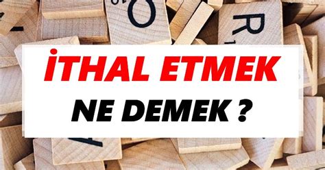 İthal etmek Ne Demek TDKya Göre İthal etmek Sözlük Anlamı Nedir