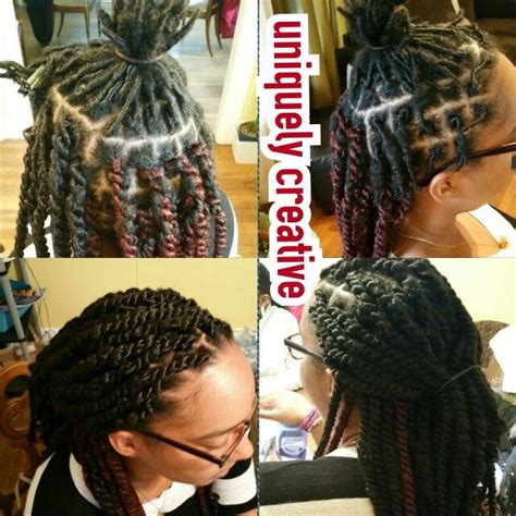 Marley Twists Over Starter Locs Protective Styling Locs Hairstyles Hair Inspiration