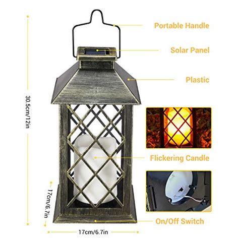 OxyLED Solar Lantaarn Met Led Kaars En Bedrieglijk Echt Werkend Flakker