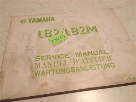 Yamaha Lb Lb M F Manuel Atelier Revue Technique Workshop Manual