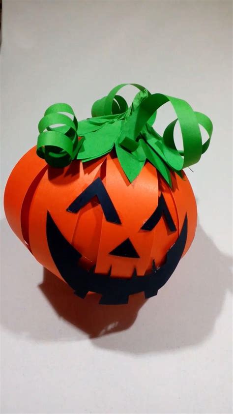 Calabaza De Papel Video Calabaza De Papel Cosas De Halloween