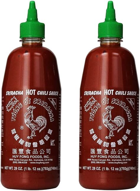 Amazon The Original Huy Fong Sriracha Hot Chili Sauce 28 OZ