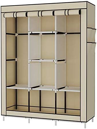 UDEAR Garde Robe Transportable Armoire De Rangement Penderie En Tissu