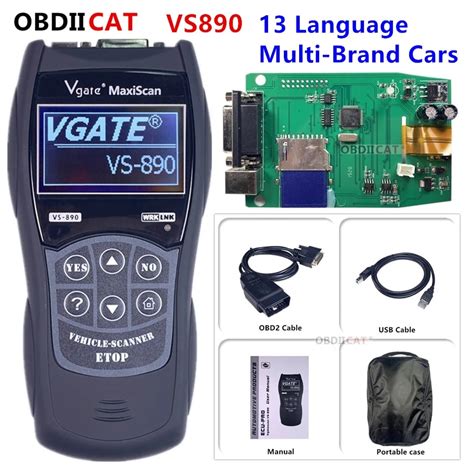 Vgate Vs Obd Maxiscan Can Bus Fault Code Reader Scanner Multi