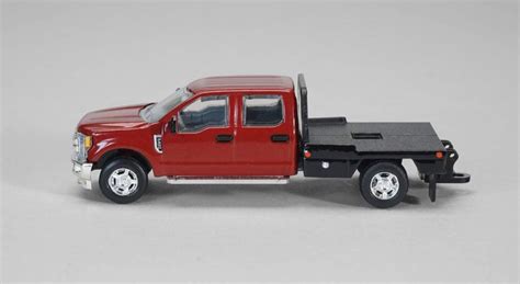 164 Ford F 350 Crew Cab Super Duty Pickup Truck With Flatbed Red