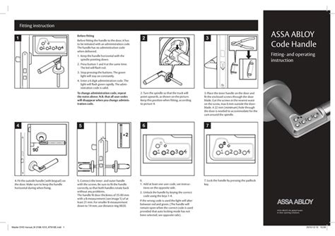 Code Handle Maniglia Per Porta In Metallo Con Codice By Assa Abloy