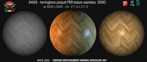 Herringbone Parquet Texture Seamless 04959