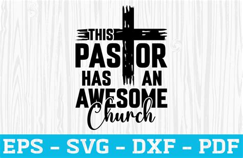 This Pastor Has An Awesome Church Svg Graphic By Ayan Graphicriver · Creative Fabrica