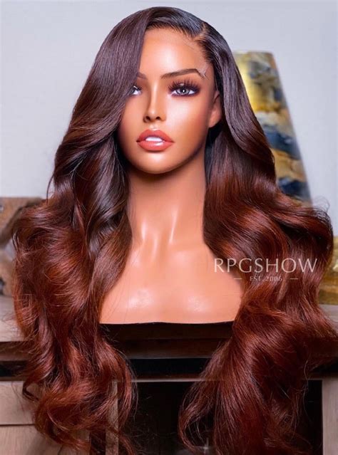 Dark Auburn Long Hair Wig Informacionpublicasvetgobgt