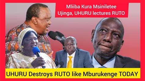 Shame On YouMAMA NGINA UHURU KENYATTA Destroys RUTO GACHAGUA Terribly