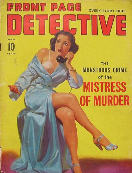 Front Page Detective April Every Story True Magazine Det