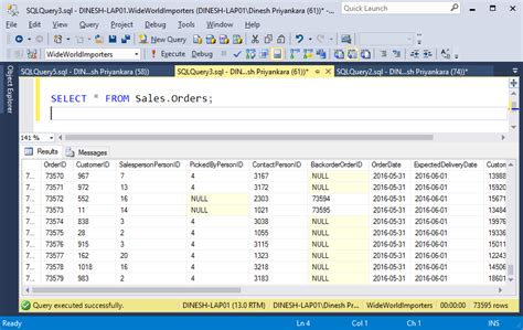 Dinesh S Blog Being Compiled Sql Server Sample Database