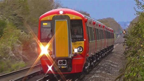 Brand New Gatwick Express Class 387 2s 387201 387202 At Wivelsfield And Hassocks Youtube