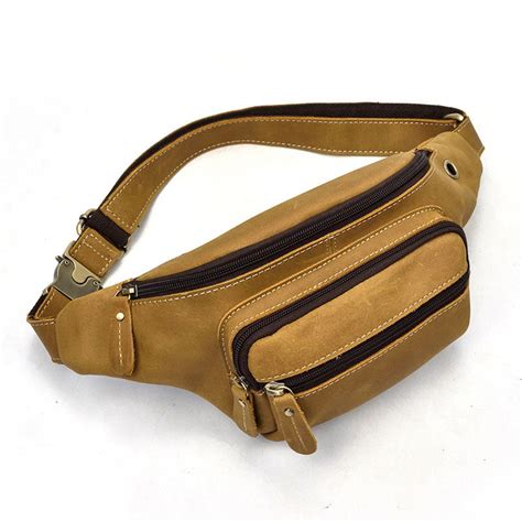 Cool Leather Mens Fanny Pack For Men Bumbag Vintage Waist Bags For Men Iwalletsmen