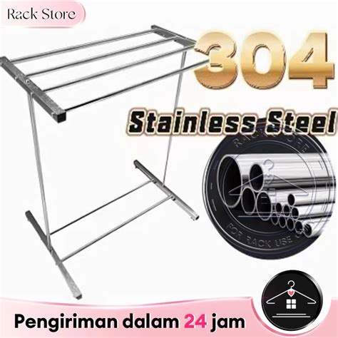 Jual Jemuran Handuk Stainles Steel Kamar Mandi Towel Stand Rak Handuk