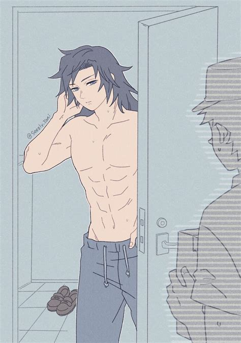 Giyuu Tomioka In Anime Soul Dragon Slayer Anime Guys Shirtless