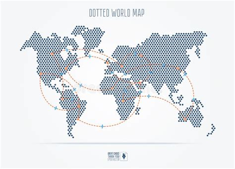 Flight Routes World Map Stock Illustrations 551 Flight Routes World