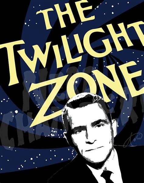 The Twilight Zone Poster Art Rod Serling Etsy Twilight Zone