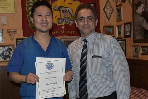 Third Place Awardee Wing Siu Yeung With Dr Ryan Vahdani Mwu Assistant