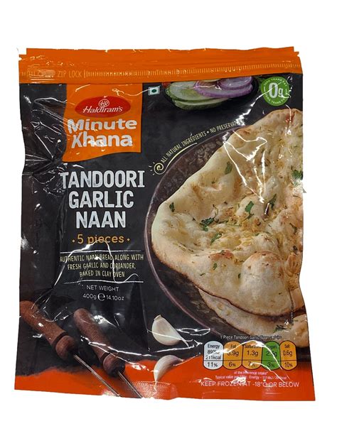 Weee Haldirams Tandoori Garlic Naan 5 Pieces 400g