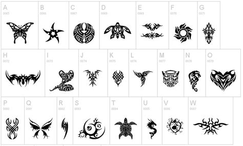 Tribal Letter Tattoos Generator