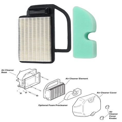 Air Filter Combo For Cub Cadet KH 20 883 02 S1 For Kohler Plastic