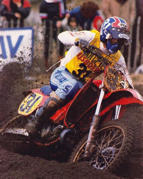 Eric Geboers In The Mighty Rc500 In 1984 Luc Verbeke Photo Vintage