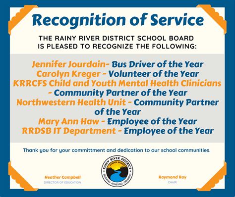 Board Happenings Rainy River District School Board