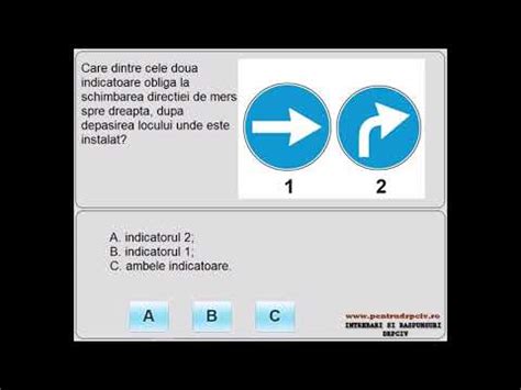 Care dintre cele două indicatoare obligă la schimbarea direcţiei de