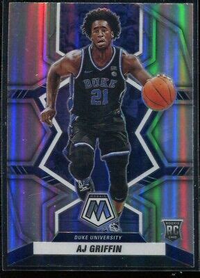 2022 23 Panini Mosaic Draft Picks Silver Prizm AJ Griffin 5 Atlanta