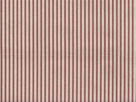 Farmhouse Ticking Stripe Fabric Red Natural Best Fabric Store