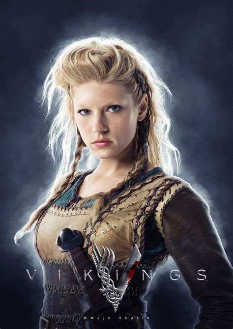 Vikings Lagertha Poster By Majd Khatib