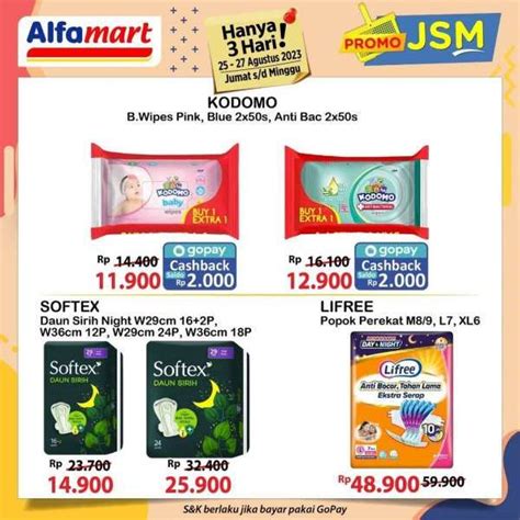 Harga Promo JSM Alfamart Terbaru Sabtu 26 Agustus 2023 Belanja Di