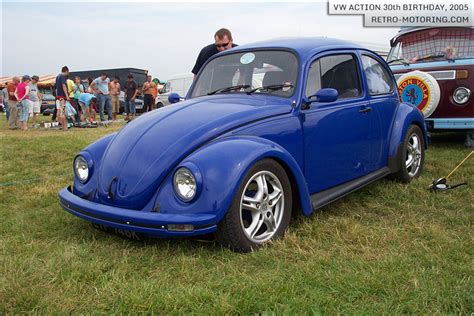 Blue Germanlook Vw Beetle Vw Action 30th Birthday Retro Motoring