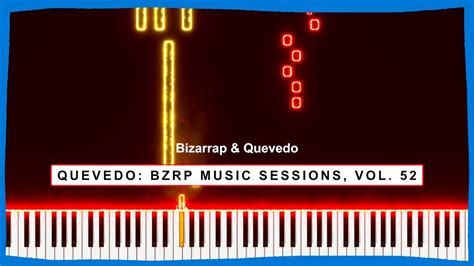 QUEVEDO BZRP Music Sessions 52 Quédate Partitura para PIANO