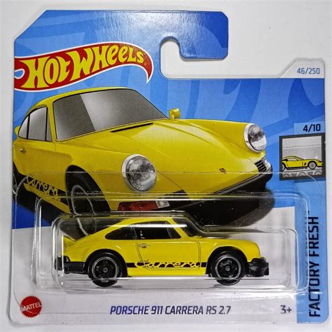 Hot Wheels Porsche 911 Carrera Rs 2 7 Collectible Model Car Miniature Gift Item For Car