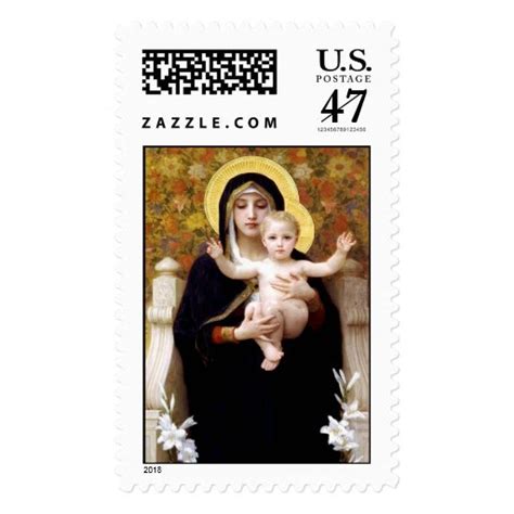 Madonna And Child Christmas Postage Stamp Zazzle