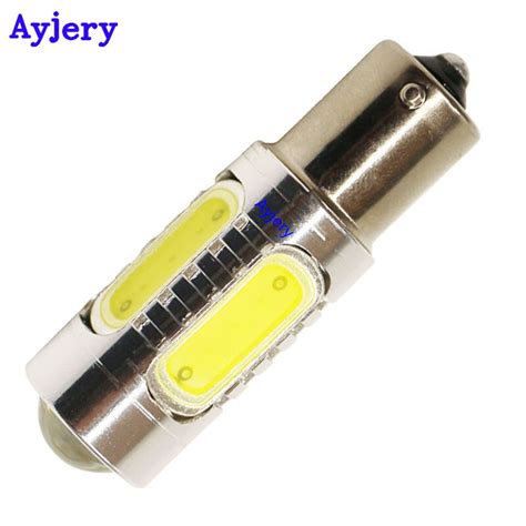 AYJERY 50PCS S25 1156 BA15S COB 7 5w 1157 BAY15D 12V White Lamp P21w 5W